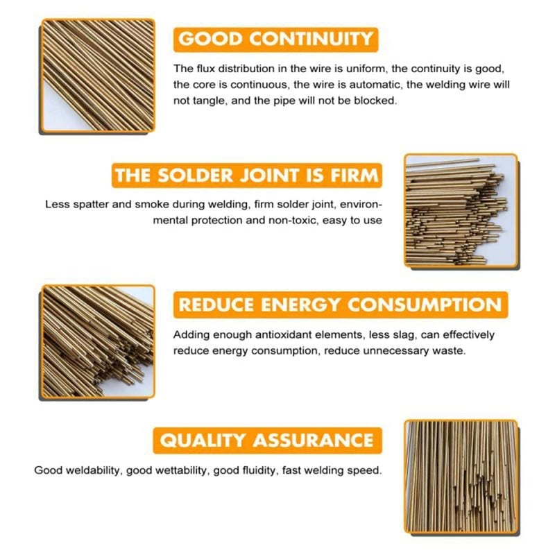 PGCOKO 10PCS 1/4 inch Solid Round Brass Rod Lathe Bar Stock Kit for DIY Craft Tool, 6.35mm / 1/4 inch in Diameter 12 inch in Length - Image 3